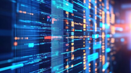 Abstract digital representation of computer code and data flow