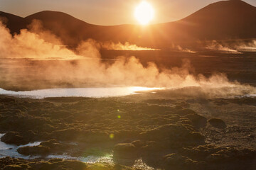 Wall Mural - Geyser in Chile