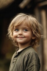 Poster - Little girl with blue eyes