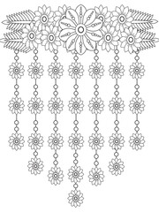 Wall Mural - PrintFlowers Coloring Pages For Adules