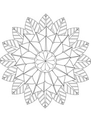 Wall Mural - PrintFlowers Coloring Pages For Adules