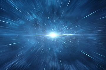 Wall Mural - star explosion in a galaxy of an unknown universe
