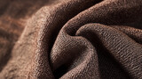 Fabric in brown shade, close up background