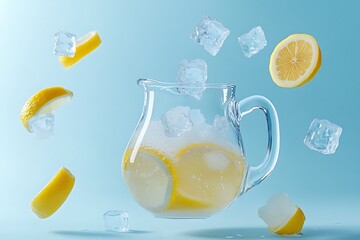 Poster - Refreshing Lemonade with Ice