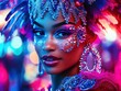 © Olga - Colourful Brazilian Carnival Headpiece in Festive Entertainment Event
