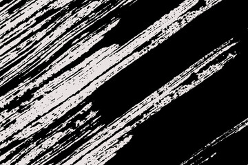 Poster - Diagonal brush stroke background. Grunge painted texture. Black and white backdrop