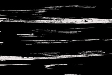 Poster - Vector brush stroke background. Horizontal painted texture. Black and white grunge backdrop