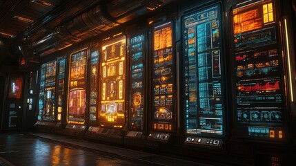 Spaceship Control Room Monitoring Systems