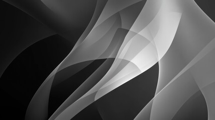 Wall Mural - Abstract grayscale flowing wave design background