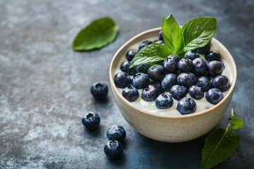 Organic blueberry texture for healthy eating