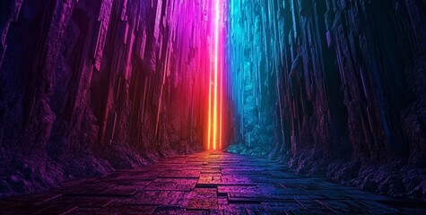 the design of this wallpaper features digital binary code along with streaming data