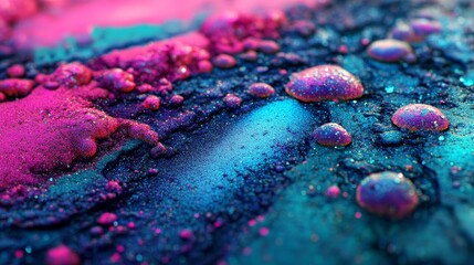 Wall Mural - background featuring a gradient of purple, blue, pink, and grainy texture