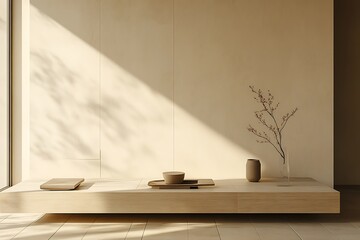 Wall Mural - Serene Minimalist Interior Design