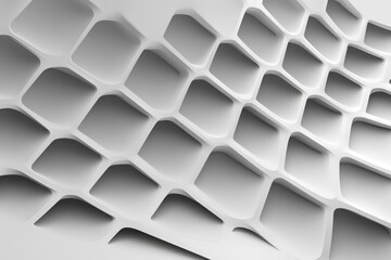Wall Mural - abstract white background with a hexagonal pattern for a technology concept vector presentation desi
