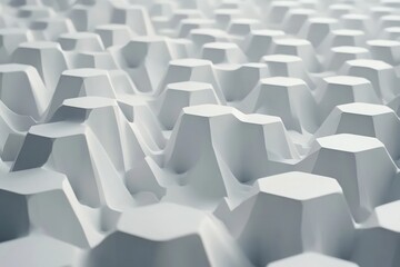 Wall Mural - abstract white background with a hexagonal pattern for a technology concept vector presentation desi