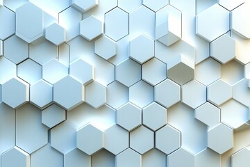 Wall Mural - abstract white background with a hexagonal pattern for a technology concept vector presentation desi