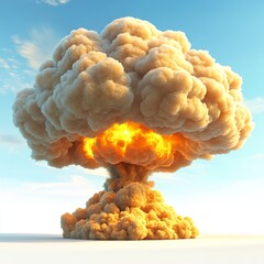 an intense fiery blast caused a chaotic cloud of smoke and debris