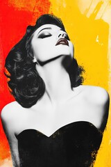 Wall Mural - retro woman