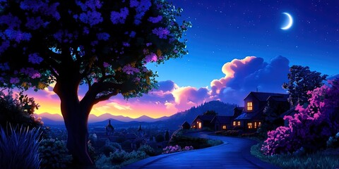 Wall Mural - dreamy landscape