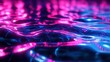© Tom - A mesmerizing abstract depiction of water reflecting vibrant pink and blue neon lights, creating a dynamic and fluid visual experience.