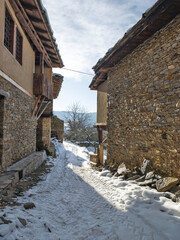 Wall Mural - Winter view of Village of Kovachevitsa, Bulgaria