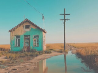 kherson, kherson region, ukraine, 06/06/2023: picture of the flooded beach after the kakhovka dam wa