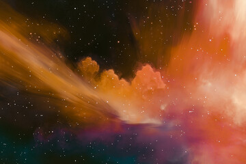 abstract space nebula background