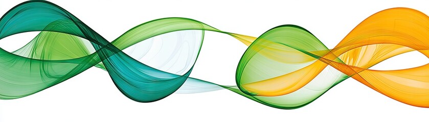 Wall Mural - Abstract Intertwined Colors Background