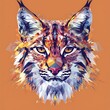 © Indri - Geometric Lynx Portrait