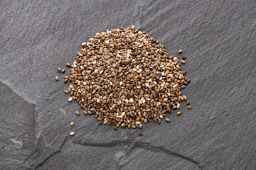 Wall Mural - Fresh and organic chia seeds - Salvia hispanica