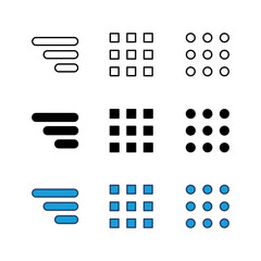 Wall Mural - menu icon set. web menu icon. hamburger menu symbol