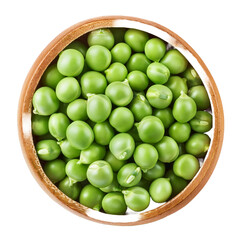 Wall Mural - pea pod isolated on white background full depth of field