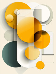 Leinwandbilder - Abstract geometric shapes creating modern background design