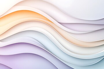 Wall Mural - Abstract waves design digital art graphic background modern aesthetic soft colors