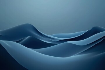 Wall Mural - blue waves background