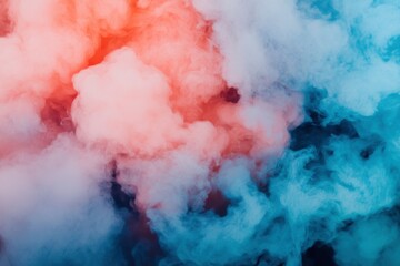 Canvas Print - colorful smoke background