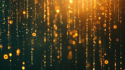 Glowing digital symbols in abstract form, representing the essence of modern coding and technology.