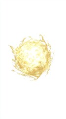 Wall Mural - glowing orb of light. isolated energy ball. mystic background. digital art for games, science presen