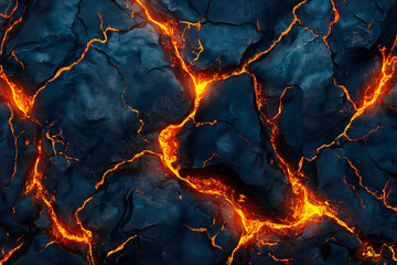 Lava texture fire background rock volcano magma molten hell hot flow flame pattern seamless. Earth lava crack volcanic texture ground fire burn explosion stone liquid black red inferno planet relief