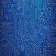 © Prachya - Abstract blue circuit board, intricate pathways, technological design