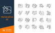 © Peacefully7 - Generative AI thin line icons. Editable stroke. Pixel perfect.