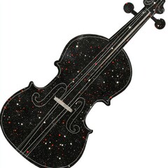 Wall Mural - celestial violin a cosmic symphony of strings