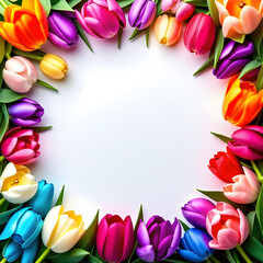 Poster - tulip border