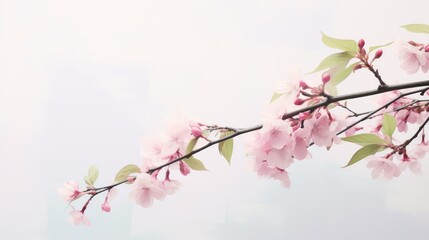 Wall Mural - blossom leaf branch