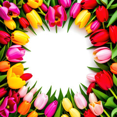 Poster - tulip border