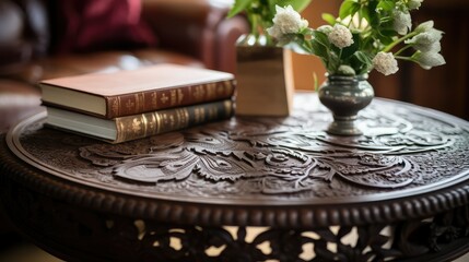 Wall Mural - vase living room table closeup