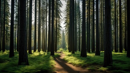 Wall Mural - forest oregon trees backgrounds