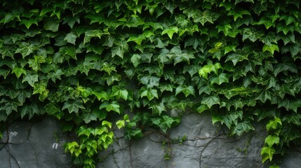 Wall Mural - wall green plants background