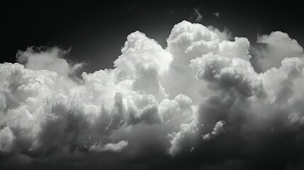 Wall Mural - monochrome cloud black and white