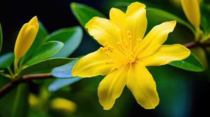 Wall Mural - petals yellow jessamine